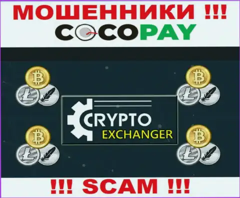 Coco-Pay Com это типичные internet обманщики, тип деятельности которых - Online обменник