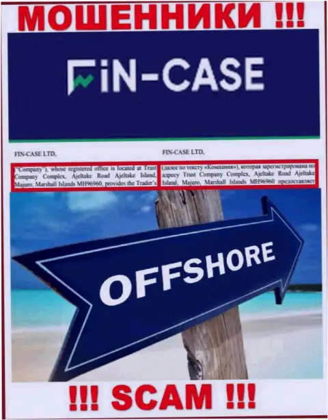 Fin Case - это ЛОХОТРОНЩИКИ !!! Засели в офшорной зоне по адресу Trust Company Complex, Ajeltake Road Ajeltake Island, Majuro, Marshall Islands MH96960 и воруют средства клиентов