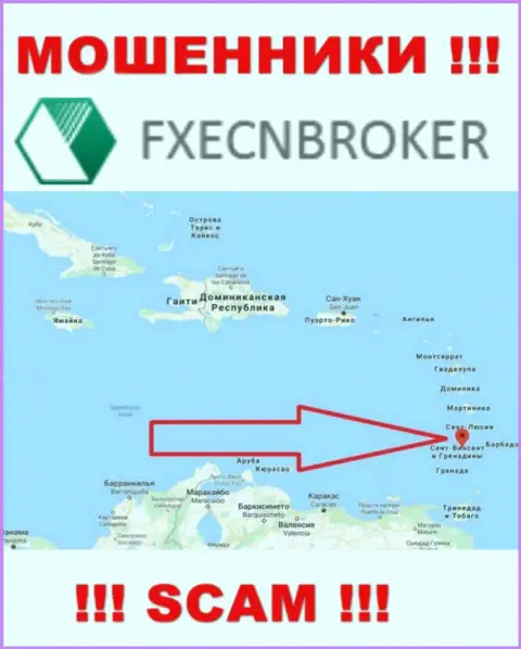 ФХЕСН Брокер - это МОШЕННИКИ, которые юридически зарегистрированы на территории - Saint Vincent and the Grenadines