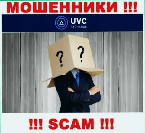 Не сотрудничайте с аферистами UVC Exchange - нет информации об их непосредственном руководстве