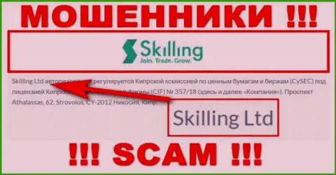Компания Skilling находится под крышей компании Skilling Ltd