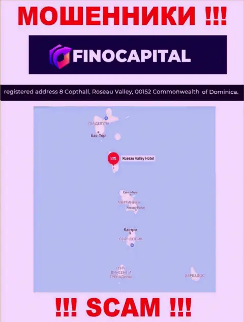 Fino Capital - это АФЕРИСТЫ, пустили корни в оффшорной зоне по адресу: 8 Copthall, Roseau Valley, 00152 Commonwealth of Dominica