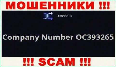 Регистрационный номер интернет-махинаторов Бит Го Го, с которыми крайне опасно работать - OC393265
