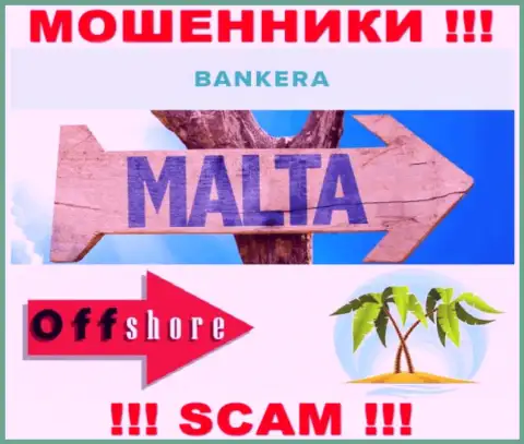 С Банкера не рекомендуем взаимодействовать, адрес регистрации на территории Malta