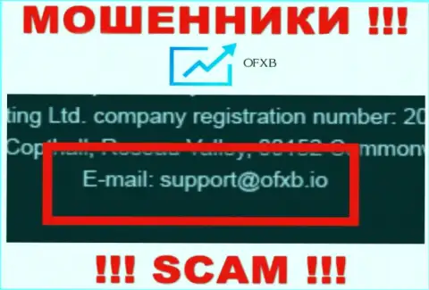 Установить контакт с интернет-кидалами OFXB Io возможно по этому адресу электронного ящика (информация взята была с их веб-сервиса)