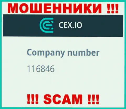 Номер регистрации компании СиИИкс - 116846