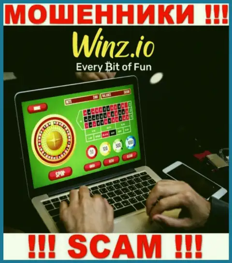 Род деятельности мошенников Винз - это Casino, но знайте это кидалово !!!