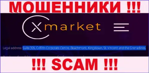 Зарегистрированы мошенники XMarket Vc в офшорной зоне  - St. Vincent and the Grenadines, будьте бдительны !!!
