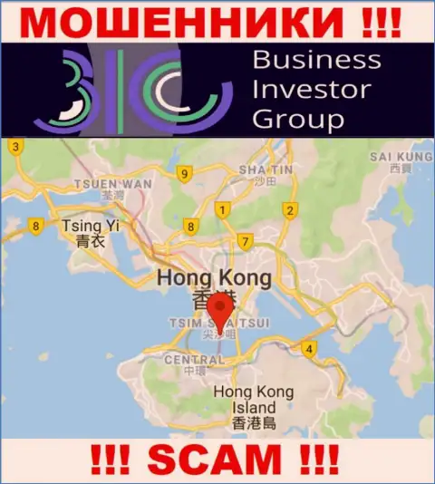 Оффшорное расположение Бизнес Инвестор Групп - на территории Hong Kong