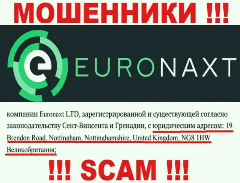 Адрес конторы EuroNax у нее на интернет-портале фиктивный - это СТОПРОЦЕНТНО МОШЕННИКИ !