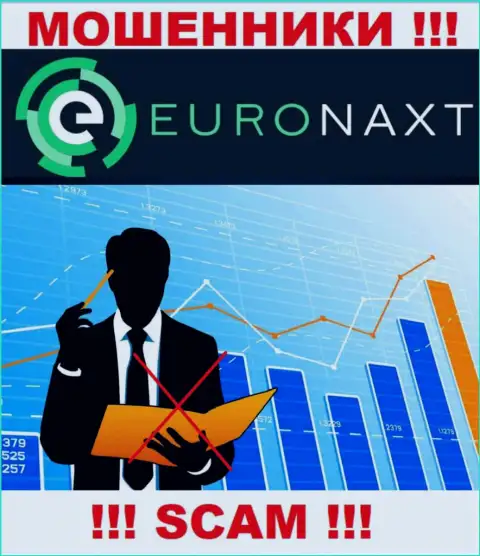 Ворюги EuroNaxt Com беспрепятственно жульничают - у них нет ни лицензии ни регулятора