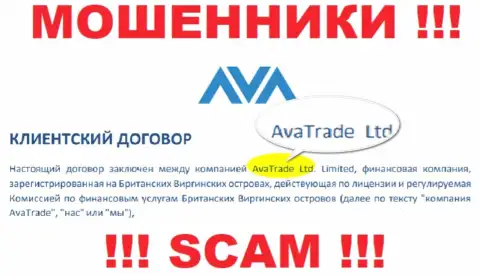 Ava Trade - это ВОРЫ !!! Ава Трейд Лтд - это организация, которая владеет данным лохотроном