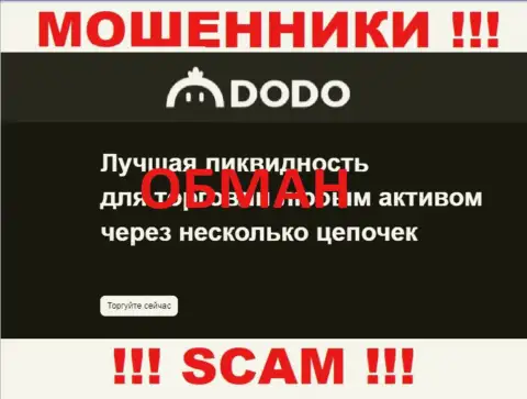 Dodo Ex - это МОШЕННИКИ, мошенничают в сфере - Crypto trading