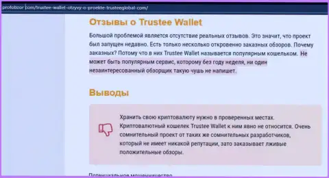 Trustee Wallet - это ШУЛЕРА ! Воруют денежные активы клиентов (обзор)