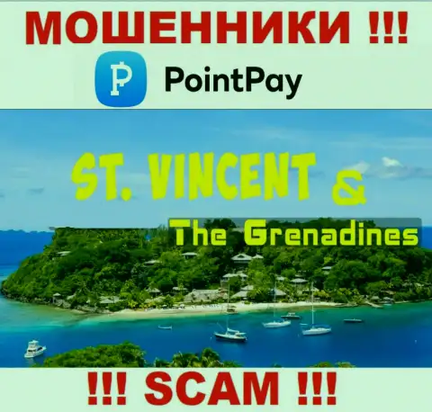 Point Pay сообщили у себя на интернет-сервисе свое место регистрации - на территории Kingstown, St. Vincent and the Grenadines
