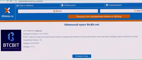 Публикация об online-обменке БТЦБит Нет на информационном портале хрейтес ру